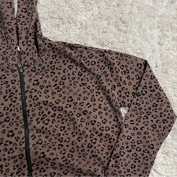 BB Dakota Jacket Women’s Small Leopard Full Zip Hoodie Casual - Picture 3 of 15